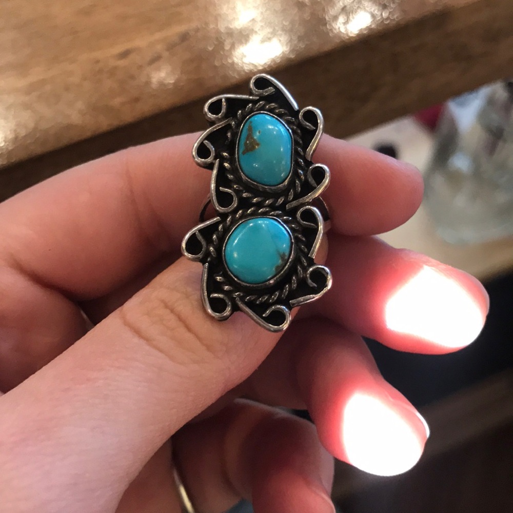 Vintage turquoise ring size 7